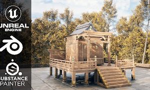 (P-005) Skillshare - Creating a Japanese Shrine Environment  in Unreal Engine 5 by Aniket Rawat