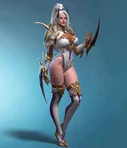 (P-051) 3D Female Armored Assassin in Blender - Nikolay Naydenov