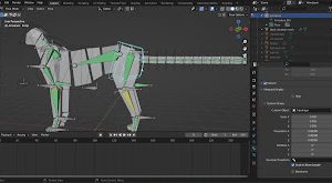 (P-055) Udemy - Block Cheetah (time-lapse) Blender Rigging, Animation