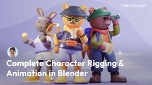 (P-065) Patata School - Character rigging and animation in Blender