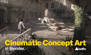 (P-076) Artstation - Cinematic Concept Art in Blender – Full Course